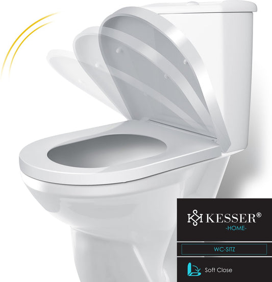 Abattant WC avec couvercle à fermeture douce
